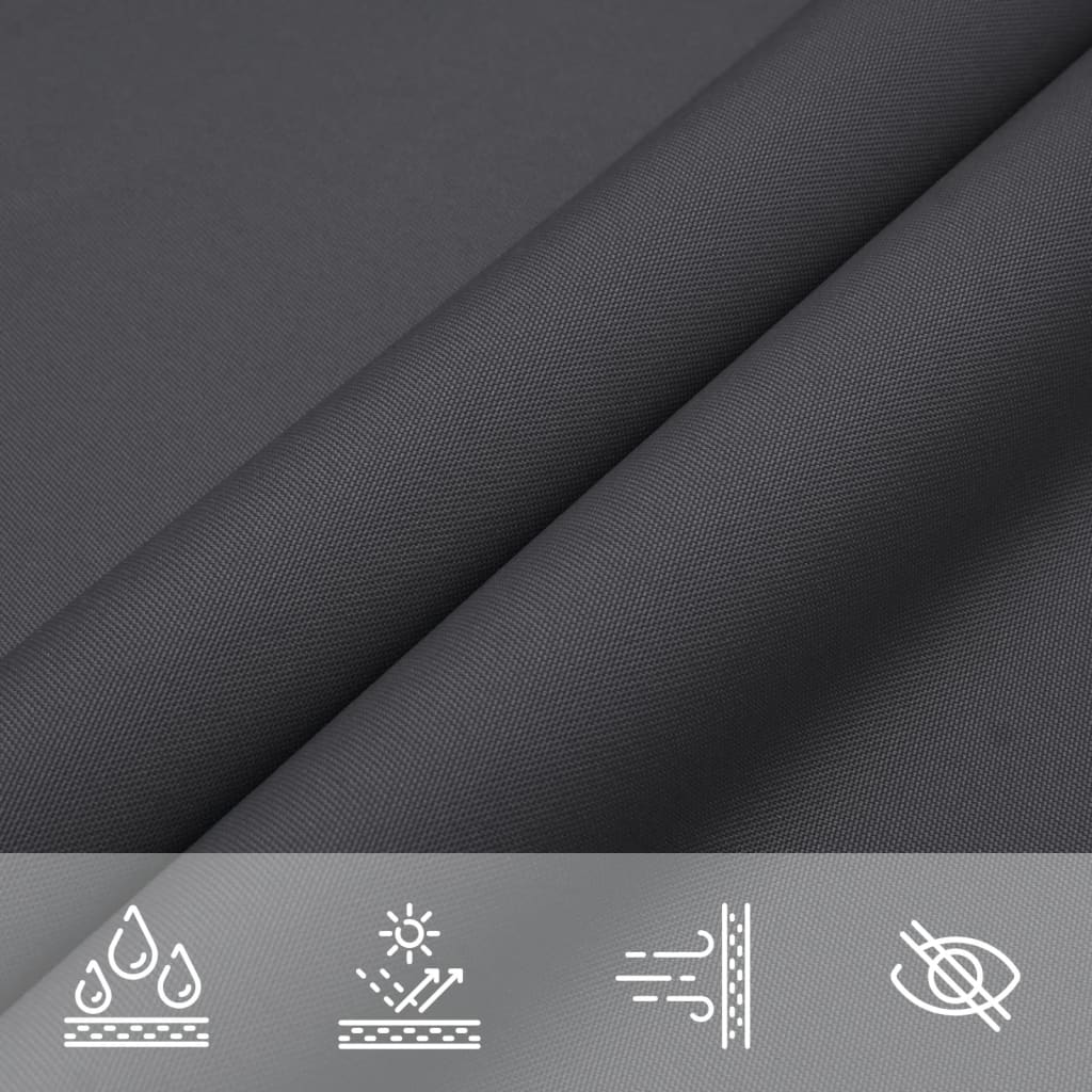 42303 vidaXL Sunshade Sail Oxford Fabric Rectangular 2x4 m Anthracite